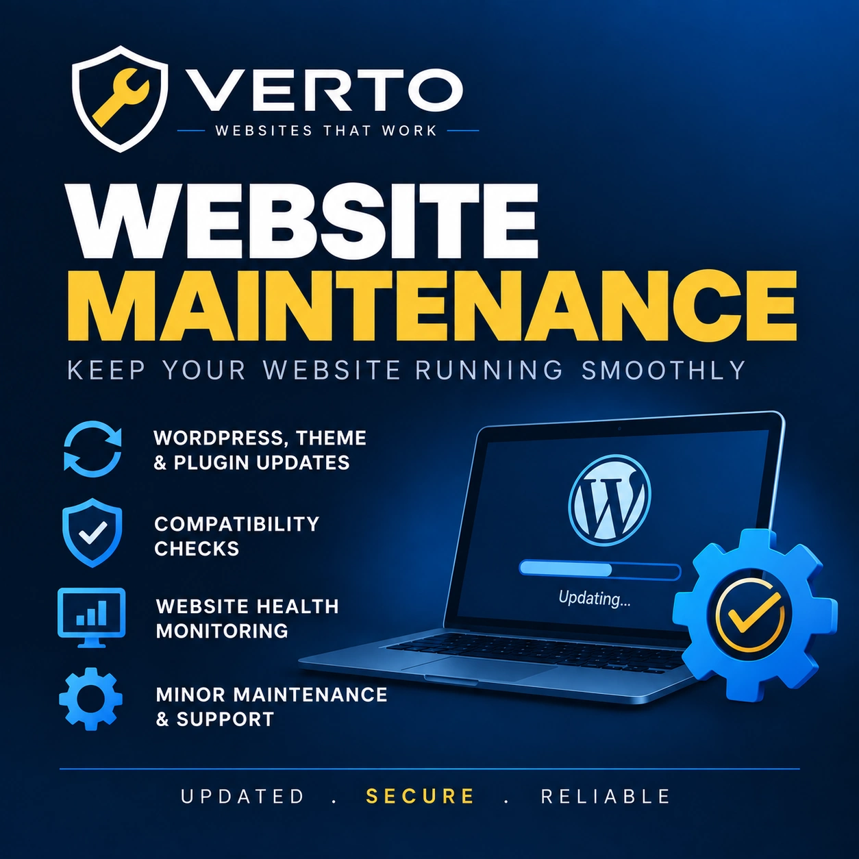 WordPress website maintenance – Monthly Care Plan